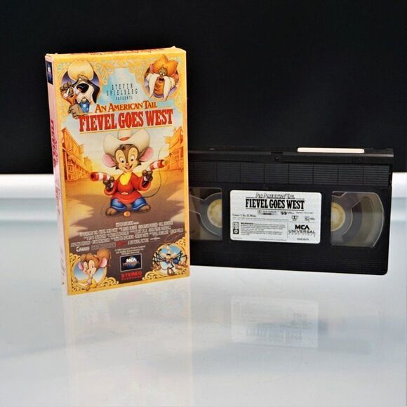 An American Tail Fievel Goes West 1991 VHS Steven Spielberg Animated Adventure - Picture 4 of 4